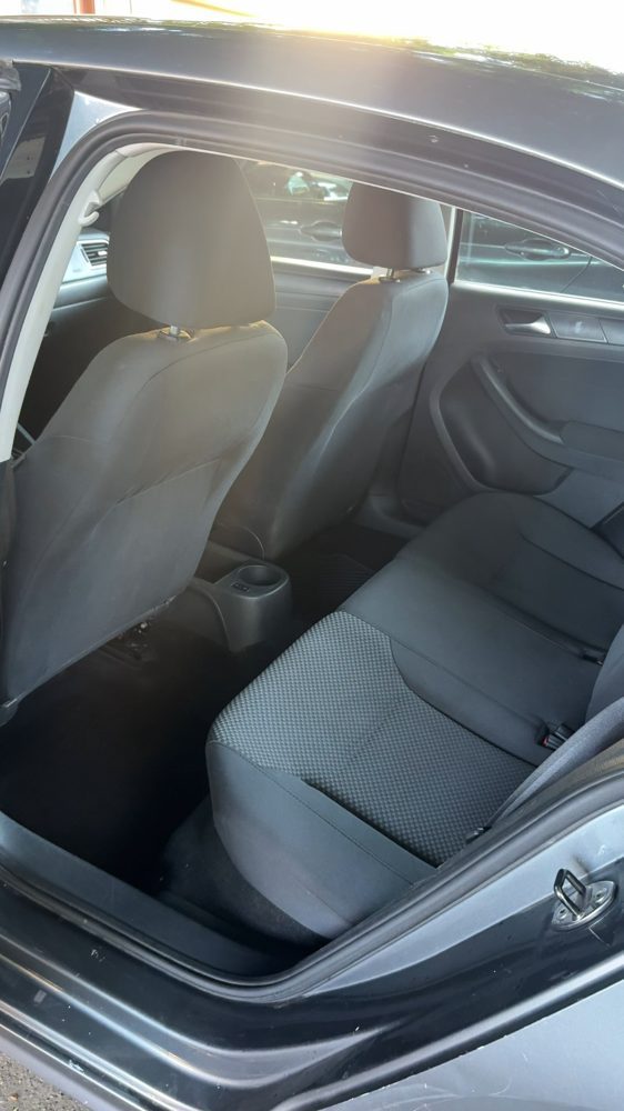 Clean rear seat of a Volkswagen after cleaning